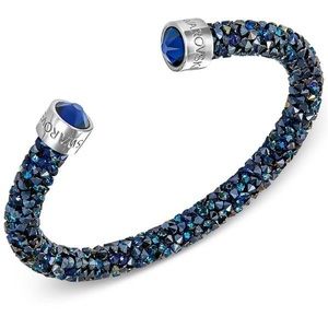 Swarovski Crystaldust Cuff Blue Bracelet